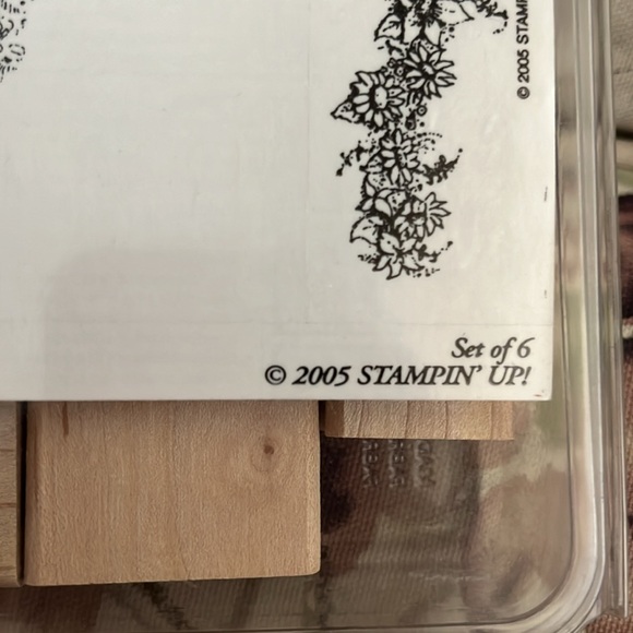Stampin' Up! Rubber Stamp Set Water Mill - Rare Retired 2005 Unmounted Set - Picture 4 of 4